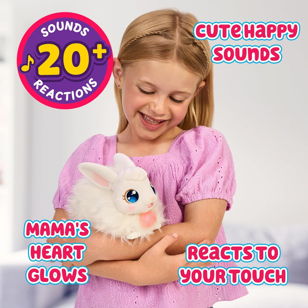 Little Live Pets Bunny Mama Surprise Toy Set, Hutch Interactive Animal Playset with 3 Surprise Babies, 20+ Sounds, Bunny Accessories for Girls Ages 3+ | 20+ sounds, deluxe hutch, 20+ care accessories, repeatable play, interactive pet toy for girls ages 3+