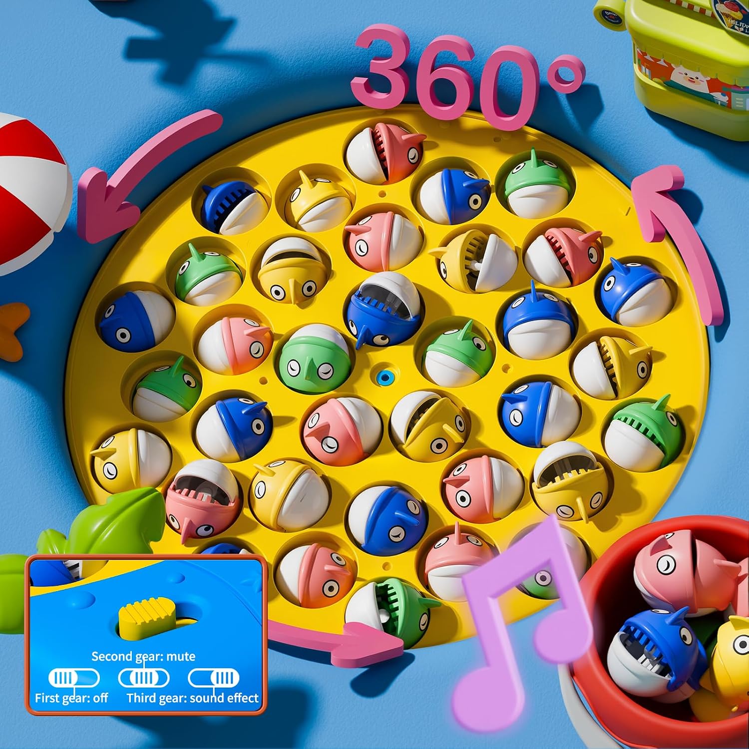 ORANGE OCEAN 66 PCS Magnetic Fishing Games for Kids Ages 4-8, Toddler Board Games for Kids 4-6 8-12, Toys for 3 4 5 6 Year Old Boys Girls, Ideas Birthday Gifts for Boys Girls 3-5 6-8