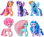 My Little Pony Dolls Rainbow Celebration, 6 Pony Figure Set, 5.5-Inch Dolls, Toys for 3 Year Old Girls and Boys, Unicorn Toys (Amazon Exclusive)