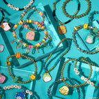 Horizon Group USA Jewelry Making Kit, Squishmallows Bracelets | Bracelet and Accessories Design Set, Cute DIY Beading and Jewelry, Includes String, Beads, and Charms,
