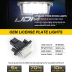 2pcs Canbus LED License Number Plate Lights Bulbs For Peugeot 206 207 307 308 406 407 Citroën C3 C4 C5 BERLINGO SAXO XSARA