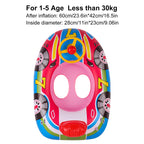 1PC Pool Floats, Inflatable Swim Ring, PVC Steering Wheel Float with Interactive Play Feature, Floating Seat Ring