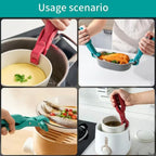 2/1Pcs Anti-Scald Clips Hot Dish Plate Gripper Kitchen Non-slip Bowls Clamp Holder for Frying Pans Air Fryer Steamers Oven