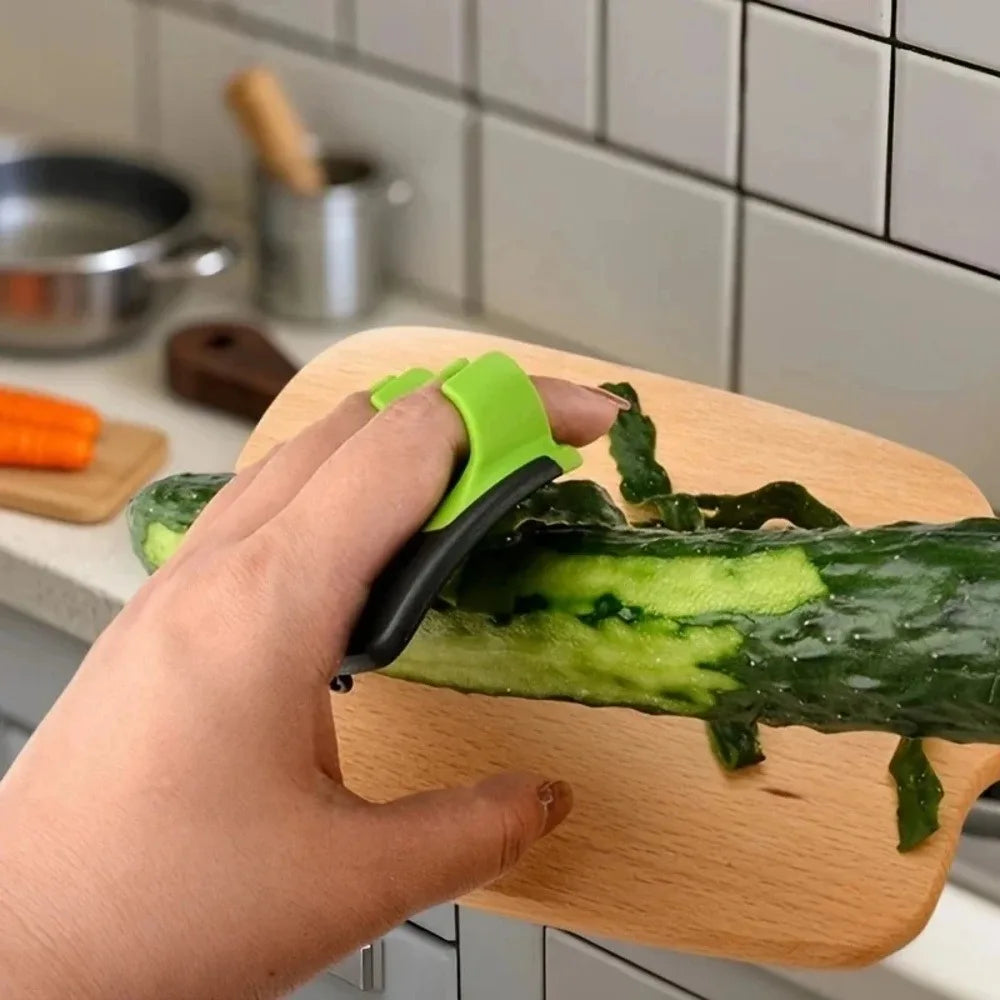 1 Easy and Convenient Black Green Peeler, Sharp Blade, Non Slip Grip, Suitable for Kitchen and Camping