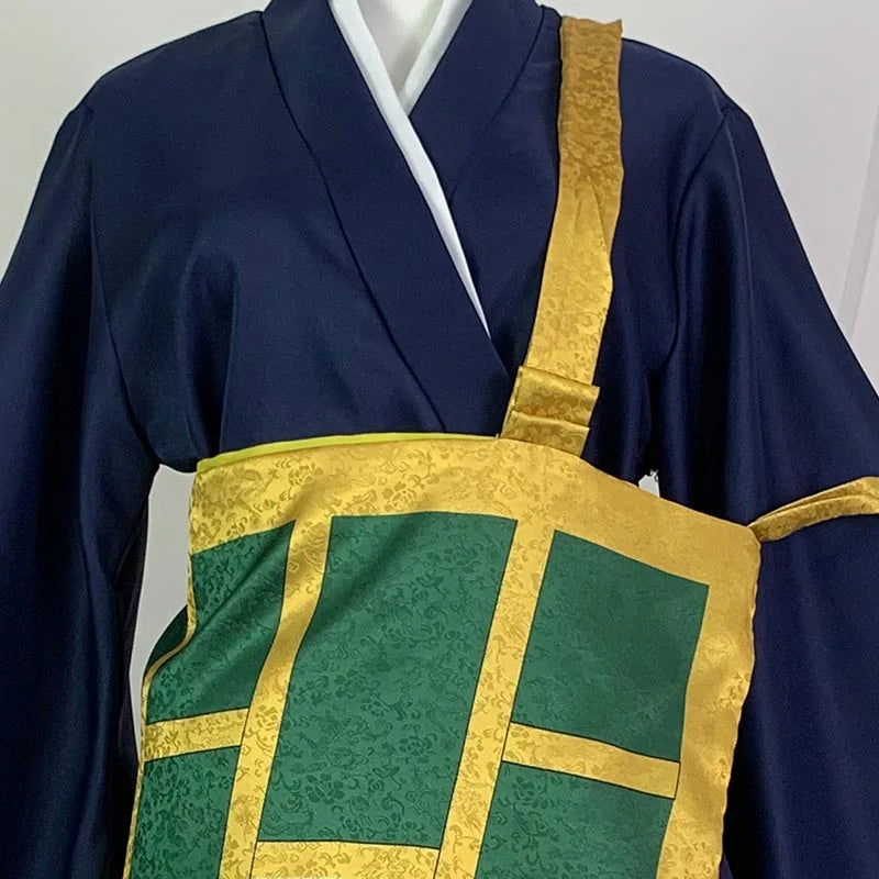 Geto Suguru Cosplay Costume Black Blue Kimono School Uniform Anime Clothe Halloween Costumes For Women Man