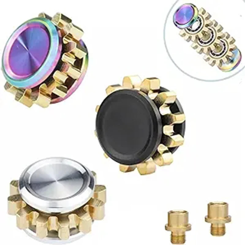 Fidget Spinner Mini Metal Gear Gyroscope Toy Antistress Portable Adults Stress Reliever Autism ADHD Kids Birthday Christmas Gift