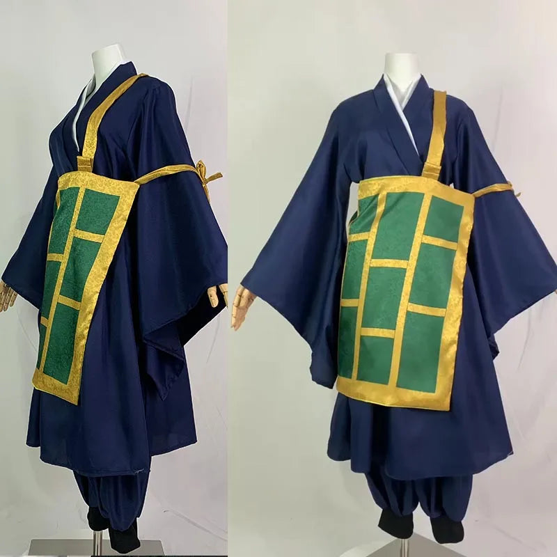 Geto Suguru Cosplay Costume Black Blue Kimono School Uniform Anime Clothe Halloween Costumes For Women Man