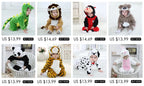 Umorden Baby Dalmatians Spotty Dog Costume Kigurumi Cartoon Animal Rompers Infant Toddler Jumpsuit Flannel Halloween Fancy Dress