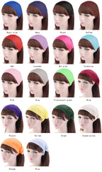 New Summer Women Solid Cotton Headband Elastic Wide Soft Girls Sports Yoga Knotted Headband Running Sweatband For Tennis Gym