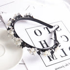 Double Layer Bands Clip Hairbands Fashion Plastic Braided Headband Punk New Knitting Womens Headwear Hair Accessories Pearl