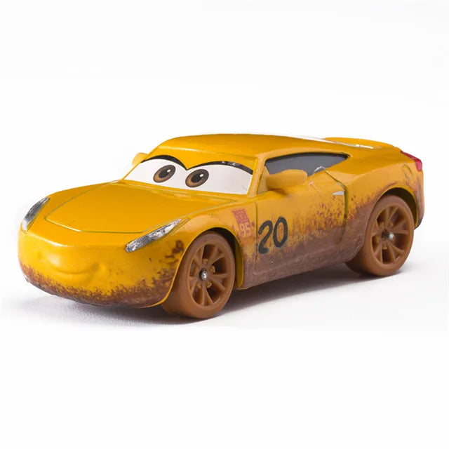Children Car Toys Disney Pixar Cars Lightning McQueen Boost Wingo DJ Snot Rod 1:55 Diecast Metal Alloy Model Car Kid Gift