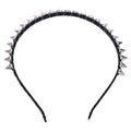 Silver Metal Stud Rivet Spike Headband Hair Head Band Aliceband Punk Girl