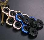 Aluminum Alloy Plating Fidget Spinner Metal Alloy R188 Mute Bearing Drawing Process Hand Spinner Stress Relief Adult Kids Toys