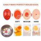 FAIS DU Egg Timer Kitchen Electronic Gadget Color Egg Cooking Changing Yummy Soft Hard Boiled Eco-Friendly Resin Red Timer Tools
