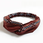 Fashion Women Girls Summer Bohemian Hair Bands Print Headbands Vintage Cross Turban Bandage Bandanas HairBands Hair Accessories