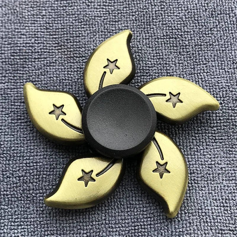 New Bronze Metal Alloy Fidget Spinner R188 Mute Bearing Hand Spinner Fingertip Gyro Stress Relief Toys Gifts