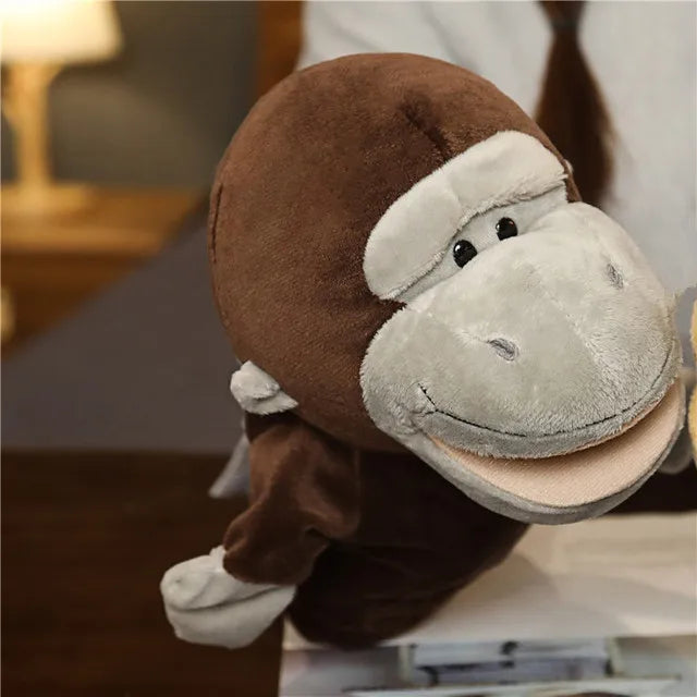 Soft Stuffed Toy Doll Animal Plush Doll Educational Baby Toys Lion Elephant Monkey Giraffe Tiger Bunny Kawaii Hand Finger Puppet
