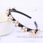 Double Layer Bands Clip Hairbands Fashion Plastic Braided Headband Punk New Knitting Womens Headwear Hair Accessories Pearl