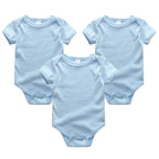 Baby Boy Jumpsuits 3 Pieces Newborn Clothes Set Toddler Girl Bodysuit Kiddiezoom Clothing 100%Cotton Soft Infant Rompers 0-12M