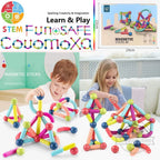 Magnetic Constructor Blocks Set Toys for Kids Magnet Stick Rod Building Blocks Montessori Educational Toys For Children Boy Girl