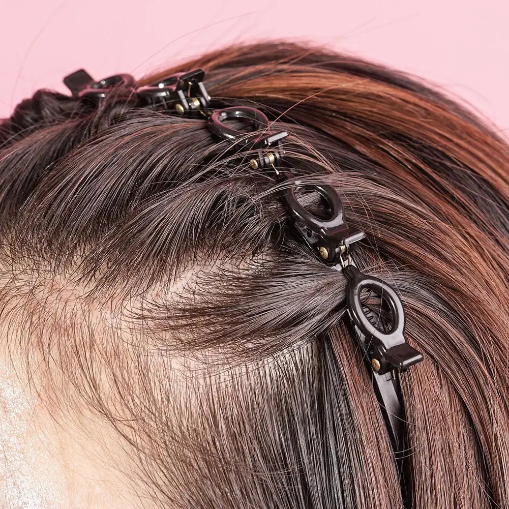 Double Bangs Twist Hair Clip Headband for Women