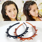 Double Bangs Twist Hair Clip Headband for Women