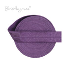 BRISTLEGRASS 2 5 10 Yard 5/8" 15mm Solid FOE Shiny Fold Over Elastic Spandex Satin Band Hair Tie Headband Dress Sewing Lace Trim