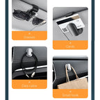 Baseus Car Eyeglass Holder Glasses Storage Clip For Audi Bmw Auto Interior Organize Accessories Car Sunglasses Holder