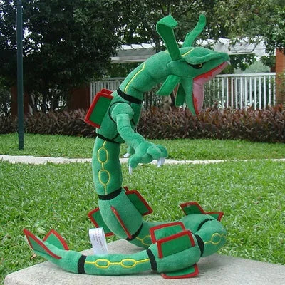 2 Styles Pokemon Dragon Plush Toy Mega Rayquaza 78CM Green And Shiny Black Soft Stuffed Animal Cartoon Figures Doll
