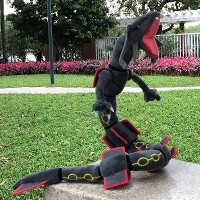 2 Styles Pokemon Dragon Plush Toy Mega Rayquaza 78CM Green And Shiny Black Soft Stuffed Animal Cartoon Figures Doll