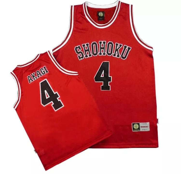 Anime Shohoku School Basketball Team Jersey 1-15 Cosplay Costume Sakuragi Hanamichi Rukawa Jersey Sports Wear Uniform Vest