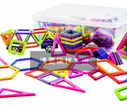 Mini Magnetic Tile Toys, with a Metal Box for Easy Portability, Magnetic Building Blocks That Can Be Played with Anywhere, Convenient Storage, Suitable for Holiday or Birthday Gifts