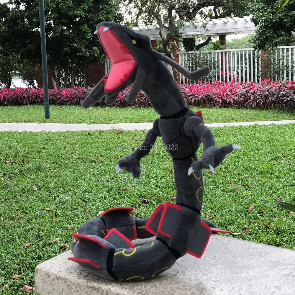 2 Styles Pokemon Dragon Plush Toy Mega Rayquaza 78CM Green And Shiny Black Soft Stuffed Animal Cartoon Figures Doll