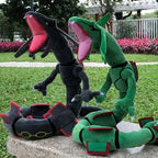 2 Styles Pokemon Dragon Plush Toy Mega Rayquaza 78CM Green And Shiny Black Soft Stuffed Animal Cartoon Figures Doll