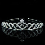 AINAMEISI Princess Crystal Tiaras and Crowns Headband Kid Girls Love Bridal Prom Crown Wedding Party Accessiories Hair Jewelry