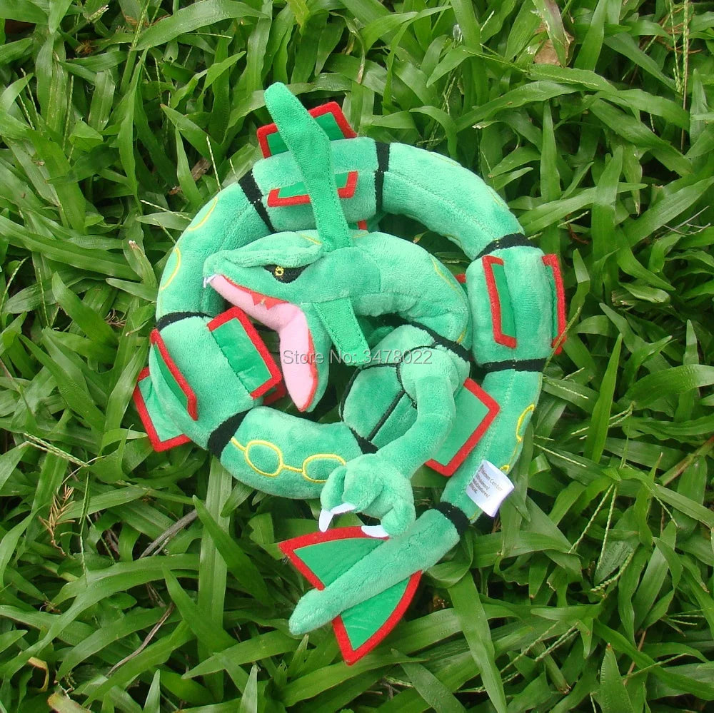2 Styles Pokemon Dragon Plush Toy Mega Rayquaza 78CM Green And Shiny Black Soft Stuffed Animal Cartoon Figures Doll
