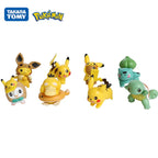 8Pcs Pokemon Anime Figure Pikachu Squirtle Bulbasaur Collection Ornamental Decoration 2-4CM Pet Action Model Doll Toy Gifts