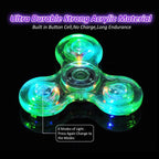 Crystal Luminous LED light Fidget Spinner Hand Top Spinners Glow in Dark EDC Stress Relief Toys Kinetic Gyroscope for Children