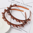 Double Layer Bands Clip Hairbands Fashion Plastic Braided Headband Punk New Knitting Womens Headwear Hair Accessories Pearl