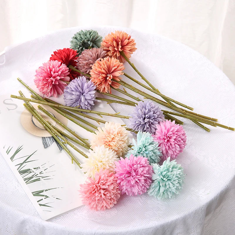 3/5Pcs Hydrangea Artificial Flowers Bouquet For Home Bedroom Decor Wedding Decoration Craft Vases Flower Arrangement Accessories