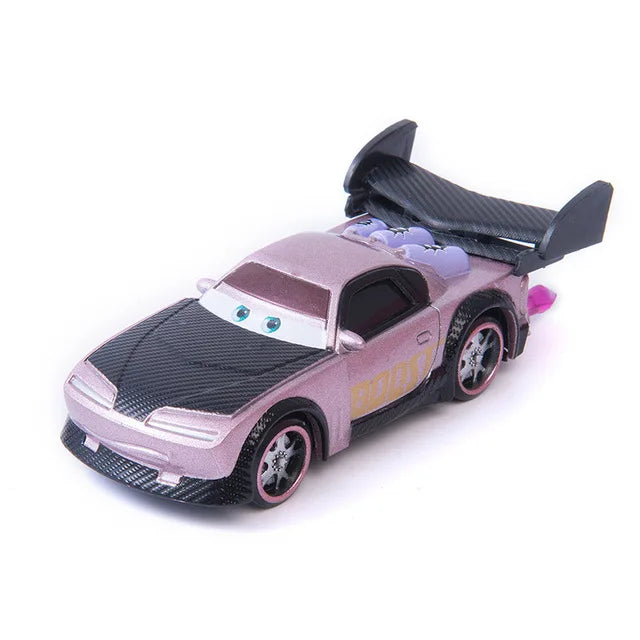 Children Car Toys Disney Pixar Cars Lightning McQueen Boost Wingo DJ Snot Rod 1:55 Diecast Metal Alloy Model Car Kid Gift