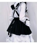 Women Maid Outfit Lolita Cosplay Cute Sexy Erotic Kawaii Cafe Costume Black White Men Uniform Apron Dress Cute Bowknot Mucama