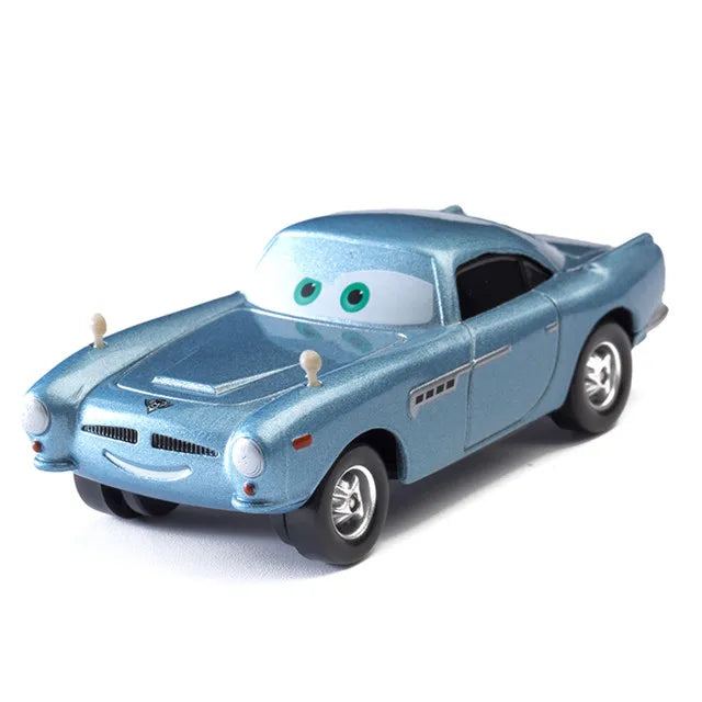 Children Car Toys Disney Pixar Cars Lightning McQueen Boost Wingo DJ Snot Rod 1:55 Diecast Metal Alloy Model Car Kid Gift