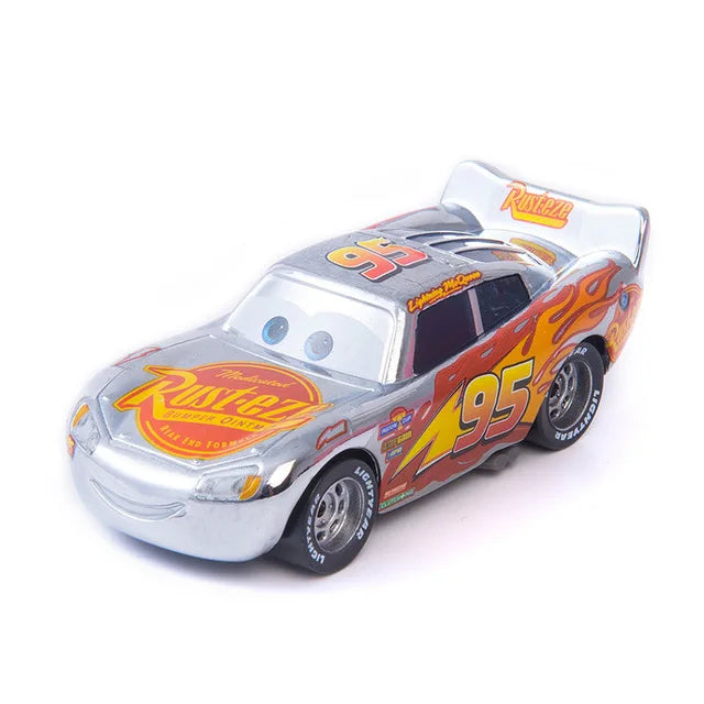 Children Car Toys Disney Pixar Cars Lightning McQueen Boost Wingo DJ Snot Rod 1:55 Diecast Metal Alloy Model Car Kid Gift