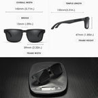 KDEAM 2022 Square Men's Polarized Sunglasses Outdoors Lifestyle Coating Sun Glasses New Matching Colors With Box