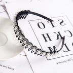 Double Layer Bands Clip Hairbands Fashion Plastic Braided Headband Punk New Knitting Womens Headwear Hair Accessories Pearl