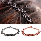 Double Bangs Twist Hair Clip Headband for Women