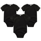 Baby Boy Jumpsuits 3 Pieces Newborn Clothes Set Toddler Girl Bodysuit Kiddiezoom Clothing 100%Cotton Soft Infant Rompers 0-12M