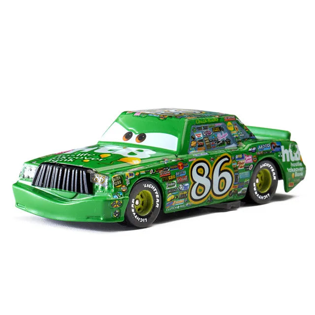 Children Car Toys Disney Pixar Cars Lightning McQueen Boost Wingo DJ Snot Rod 1:55 Diecast Metal Alloy Model Car Kid Gift