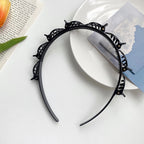 Double Bangs Twist Hair Clip Headband for Women